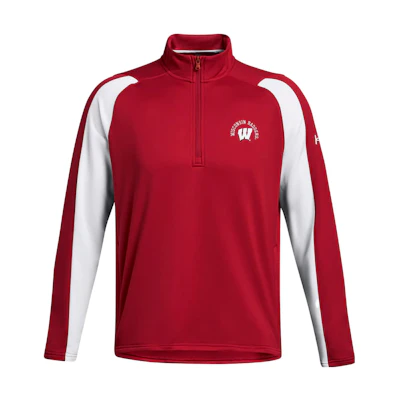 Under Armour University of Wisconsin-Madison Retro Pullover Sweatshirt Red 5120630-834
