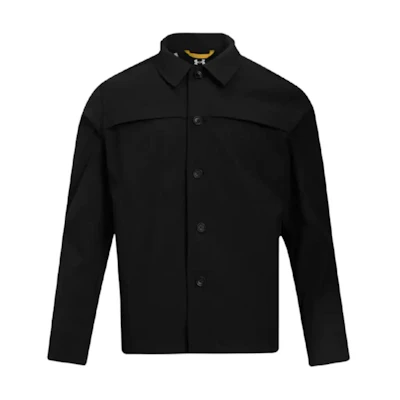 Under Armour Unstoppable Black Long Sleeve Polo Jacket Shirt 1390261-001