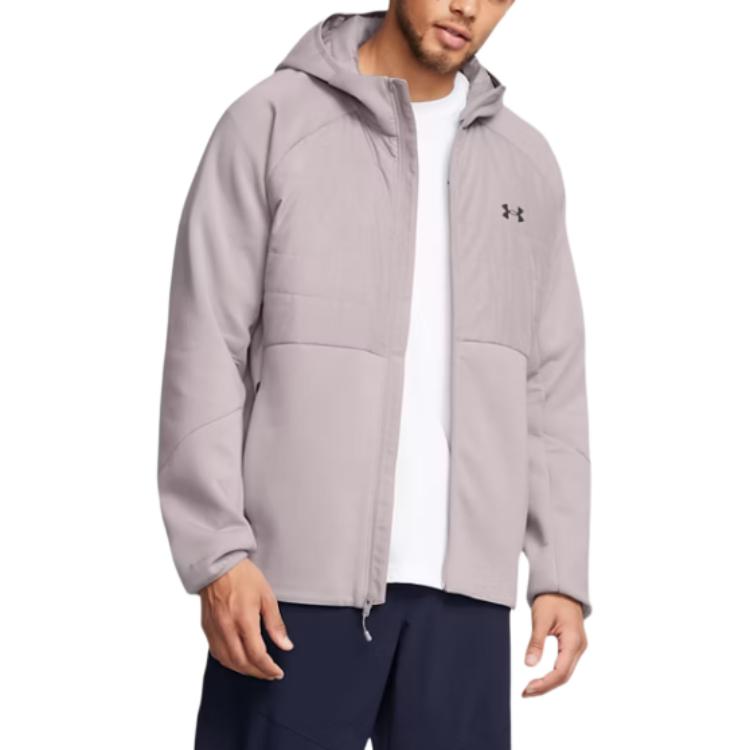 Shop Under Armour Unstoppable Hoodie Jaket Abu-Abu 1388905-015