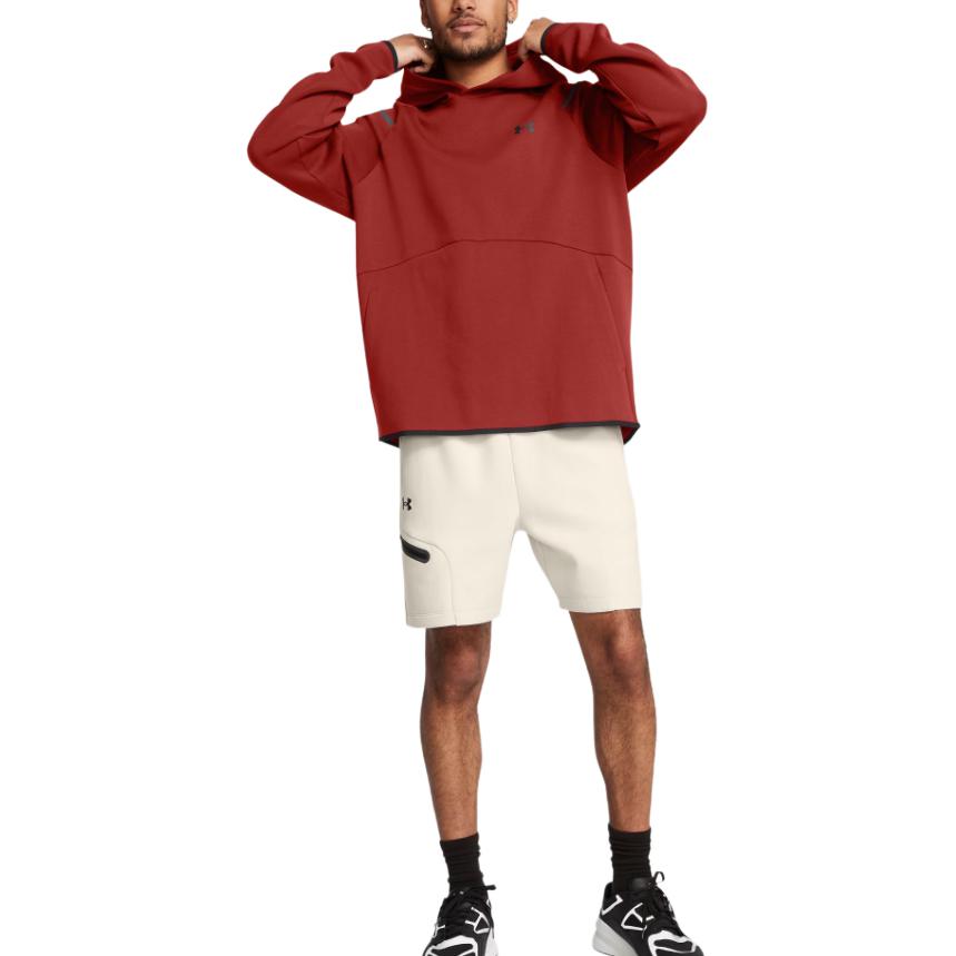 Shop Under Armour Unstoppable Hoodie Pullover - Oranye Solid, Hoodie Kasual Nyaman 1383042-840