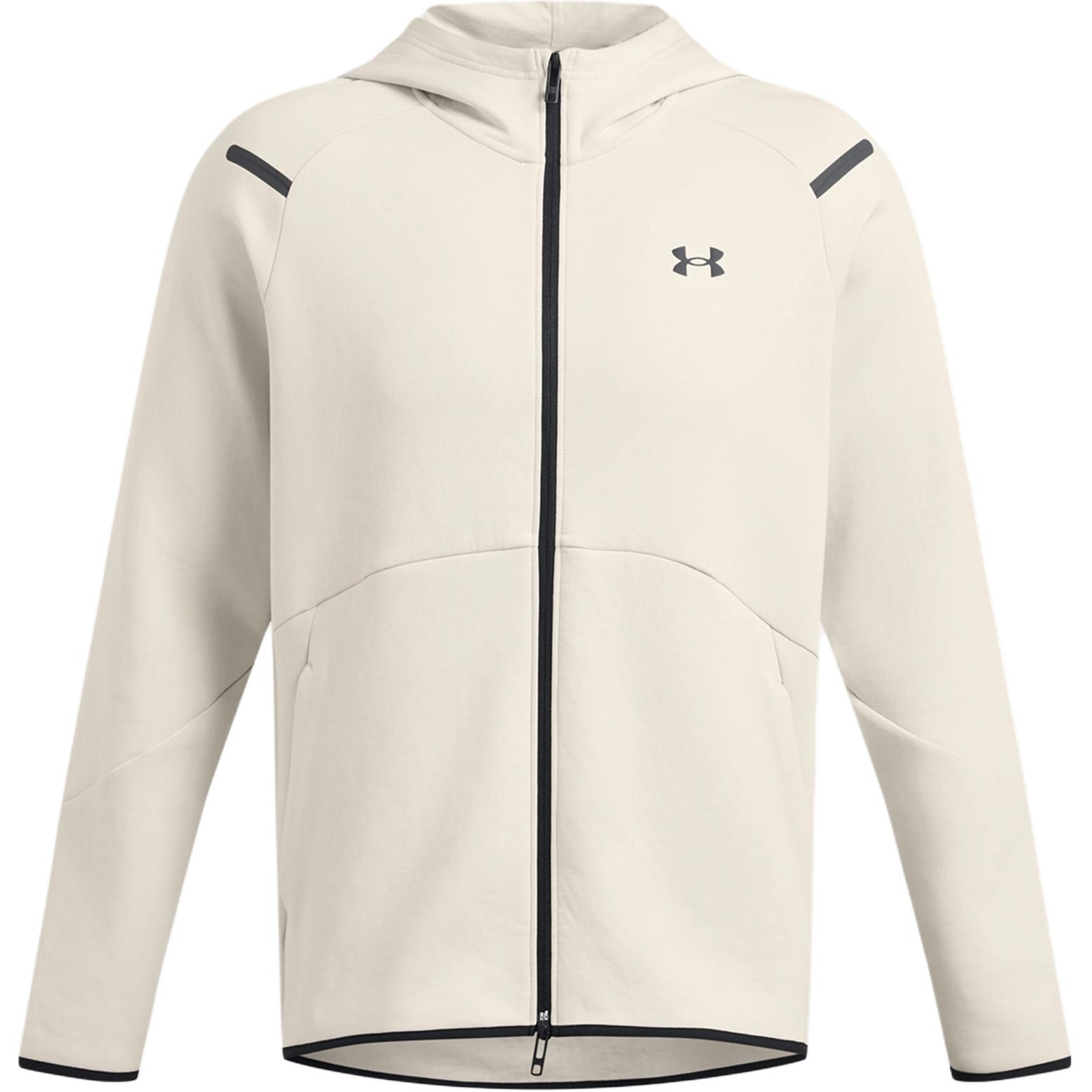 Buy Under Armour Unstoppable UA Fleece Full-Zip White Hoodie Jacket 1379806-110