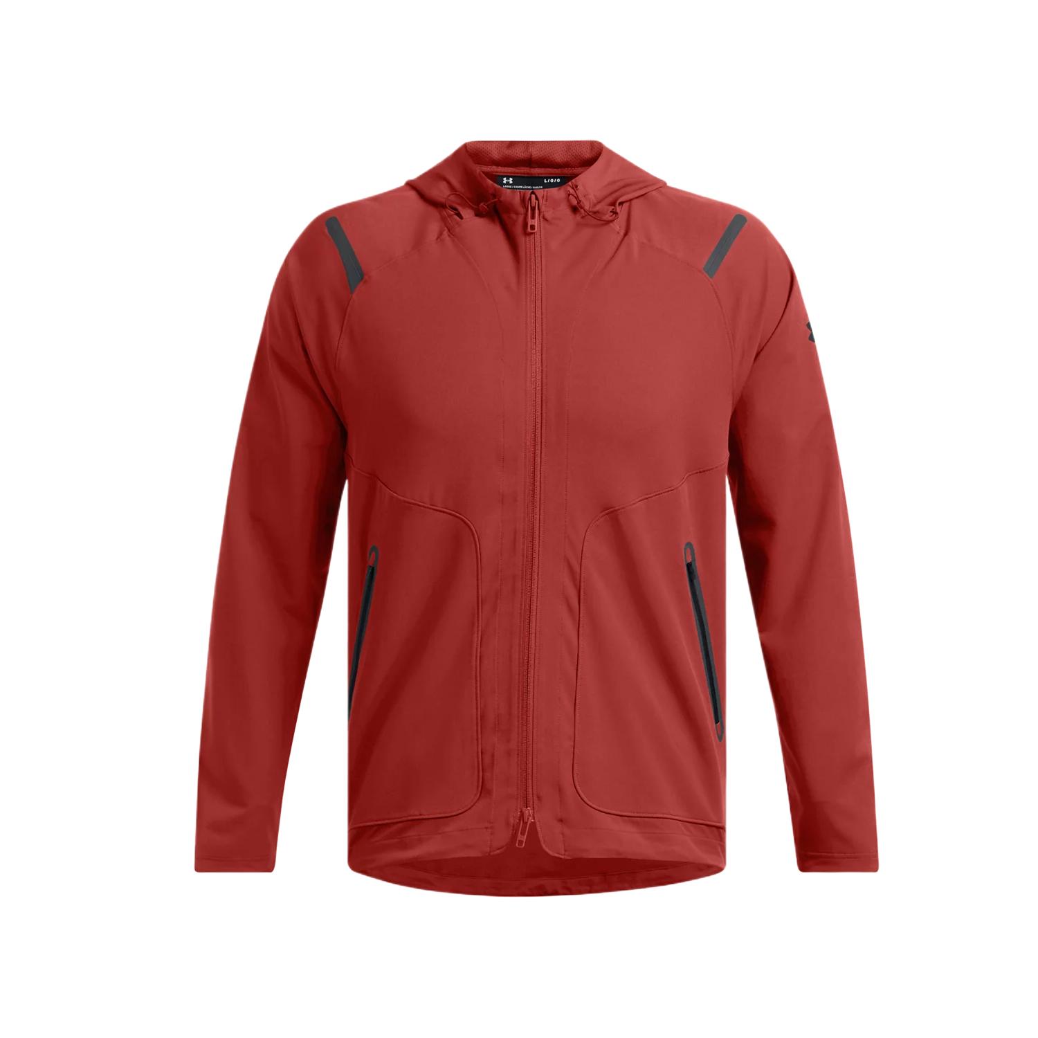 Under Armour Unstoppable Zip Jacket Solid Breathable Terracotta Red 1370494-840
