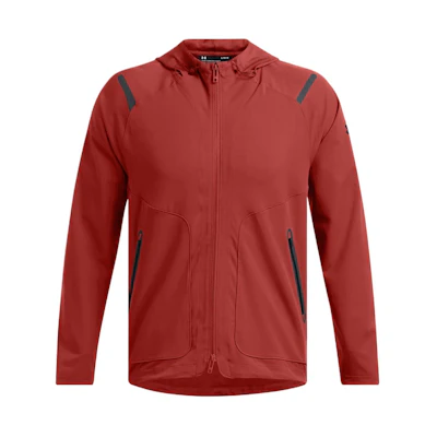 Under Armour Unstoppable Zip Jacket Solid Breathable Terracotta Red 1370494-840