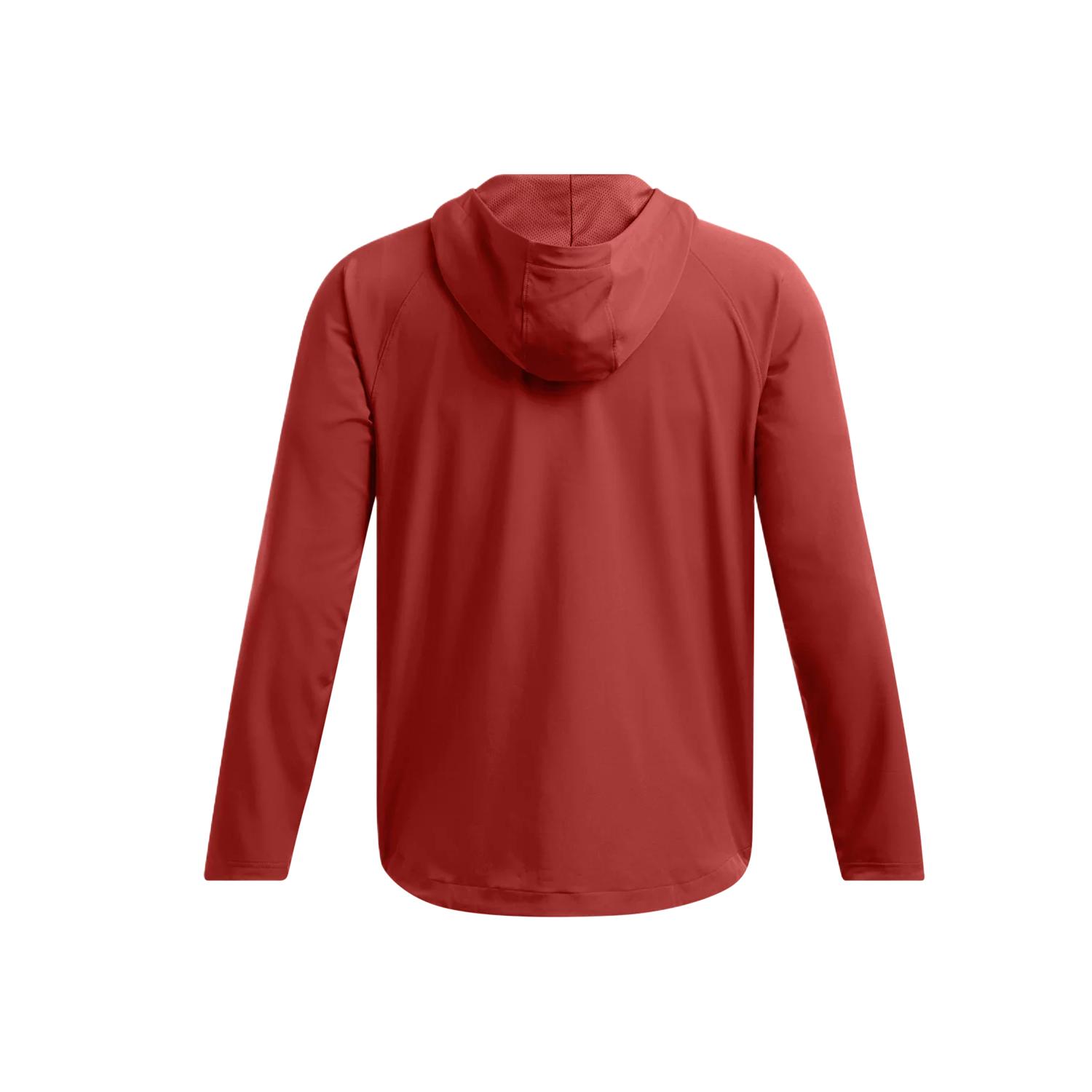 Lookbook 언더아머 언스토퍼블 집업 자켓 통기성 테라코타 레드 1370494-840