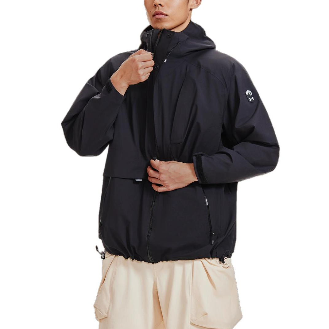 Shop Under Armour Urban Series Logo Hooded Jacket Casual Outerwear - Black 1387992-001