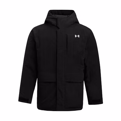 Under Armour Urban UA Down Short Puffer Jacket Black Hooded Casual Warm. 6001974-001