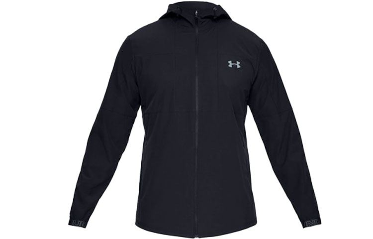 Under Armour Vanish Woven Colorblock Hoodie Jacket - Black 1345725-001