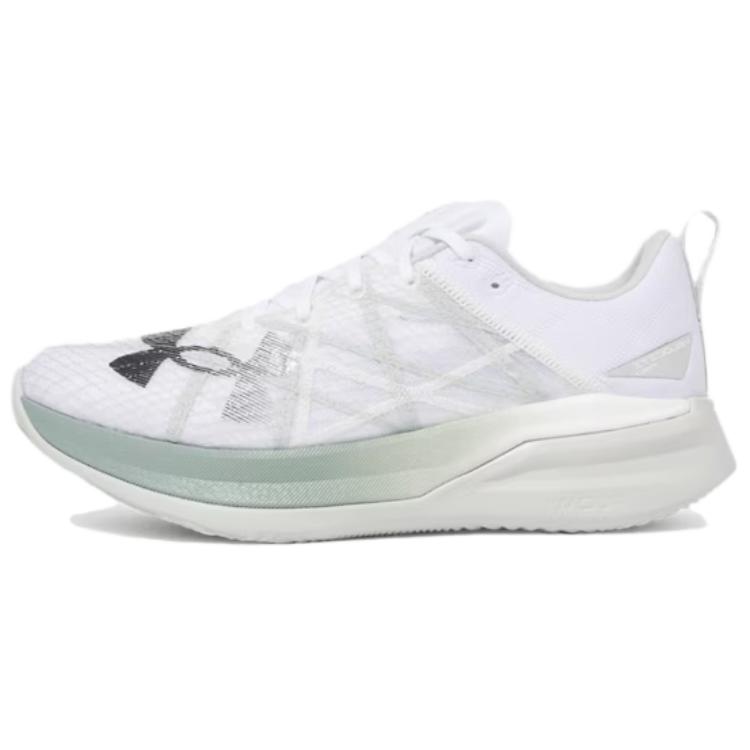 Under Armour VELOCITI PRO Low-Top Running Shoes White/Black/Green 3027560-103