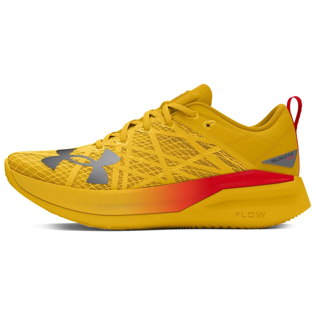 Under Armour VELOCITI PRO Yellow Running Shoes Low-Top Comfort Sneakers 3027754-700