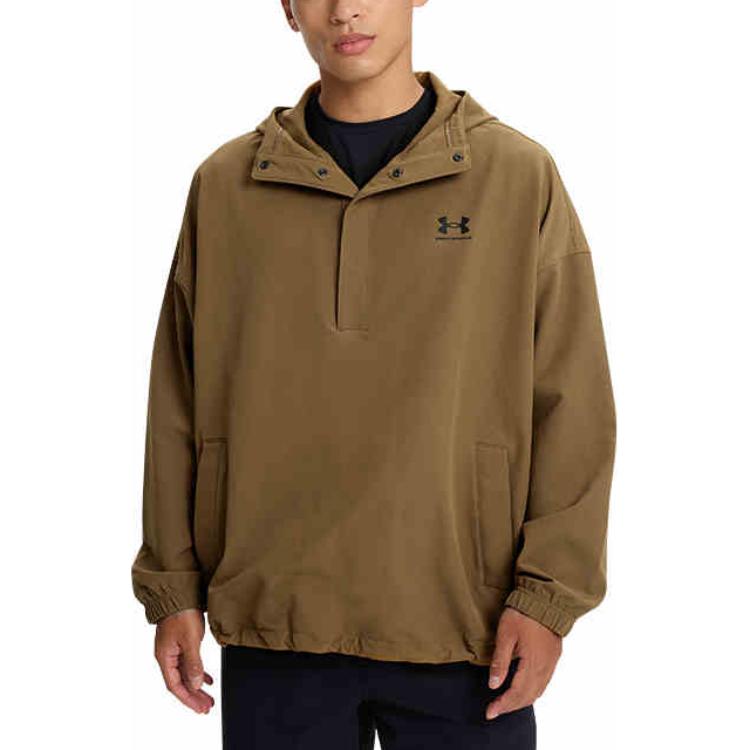 Under Armour Vibe StormShell Hoodie Coyote Brown Casual Athletic Training Wear 1386575-498 圖 4