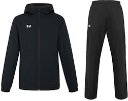 Under Armour Waterproof Windbreaker Hoodie Jacket & Training Pants Set Black Men. 22600902-001+21500737-001 Under Armour Waterproof Windbreaker Hoodie Jacket & Training Pants Set Black Men. 22600902-001+21500737-001