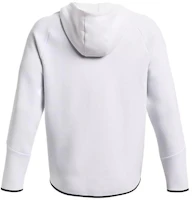 Lookbook Under Armour White Fleece Training Jacket with Solid Logo Design 1379806-100