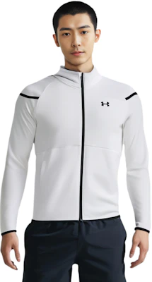 언더아머 화이트 플리스 트레이닝 재킷 솔리드 로고 디자인 1379806-100 Sizing 언더아머 화이트 플리스 트레이닝 재킷 솔리드 로고 디자인 1379806-100