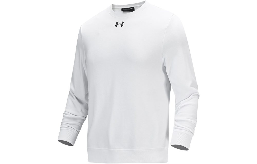 Under Armour White Knit Crewneck Training Pullover Sweater 21600301-100