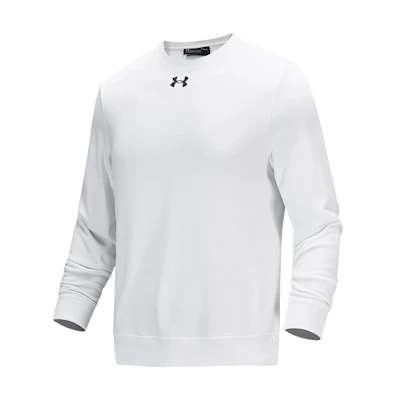 Under Armour White Knit Crewneck Training Pullover Sweater 21600301-100
