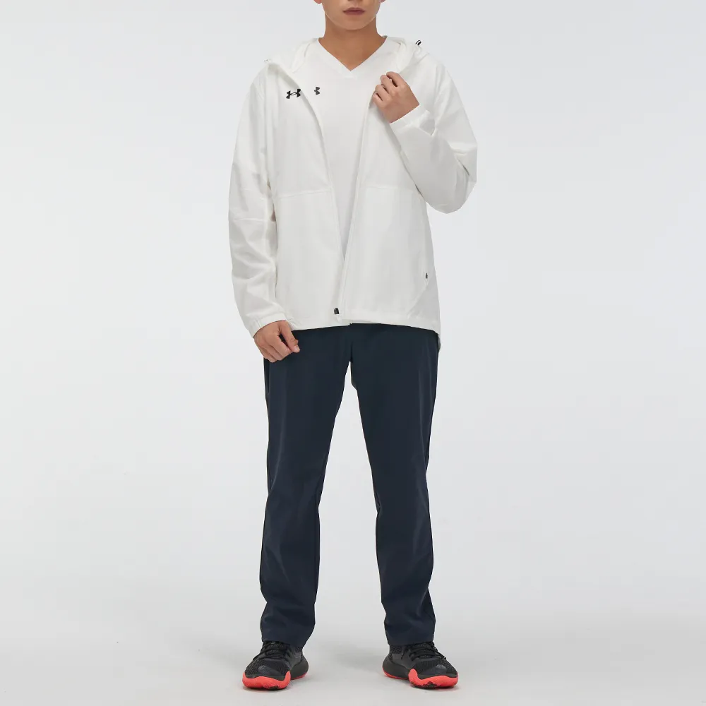 Purchase Under Armour 白色Logo戶外休閒運動拉鍊連帽外套 21600411-100-PACK