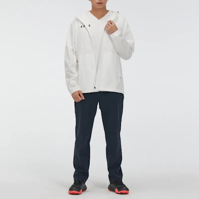 Under Armour 白色Logo戶外休閒運動拉鍊連帽外套 21600411-100-PACK Purchase Under Armour 白色Logo戶外休閒運動拉鍊連帽外套 21600411-100-PACK