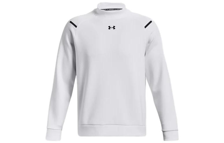 Under Armour White Solid Color Sweatshirt 1379810-100