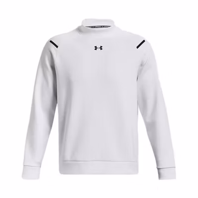 Under Armour White Solid Color Sweatshirt 1379810-100