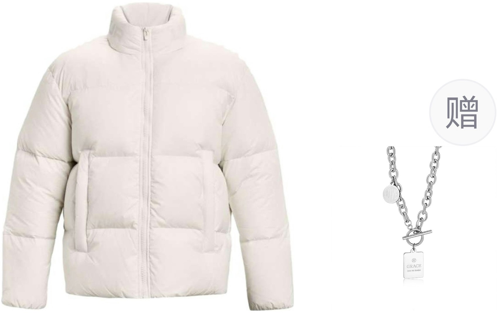 under-armour-white-unisex-down-jacket-with-logo-warm-comfortable-casual-necklace-1378828-112