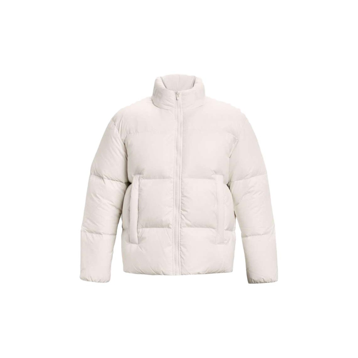 Lookbook Under Armour Jaket Putih Unisex Logo - Hangat, Nyaman, Kasual + Kalung. 1378828-112（）