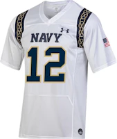 Under Armour White V-Neck Short-Sleeve Football Jersey with Letter Print 5120741-410 Under Armour White V-Neck Short-Sleeve Football Jersey with Letter Print 5120741-410