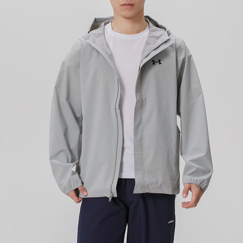 Lookbook 언더아머 우븐 후드 재킷 트레이닝 및 스포츠용 1376066-069