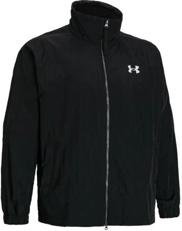 under-armour-woven-series-logo-zip-up-jacket-long-sleeve-black-casual-wear-1387995-001