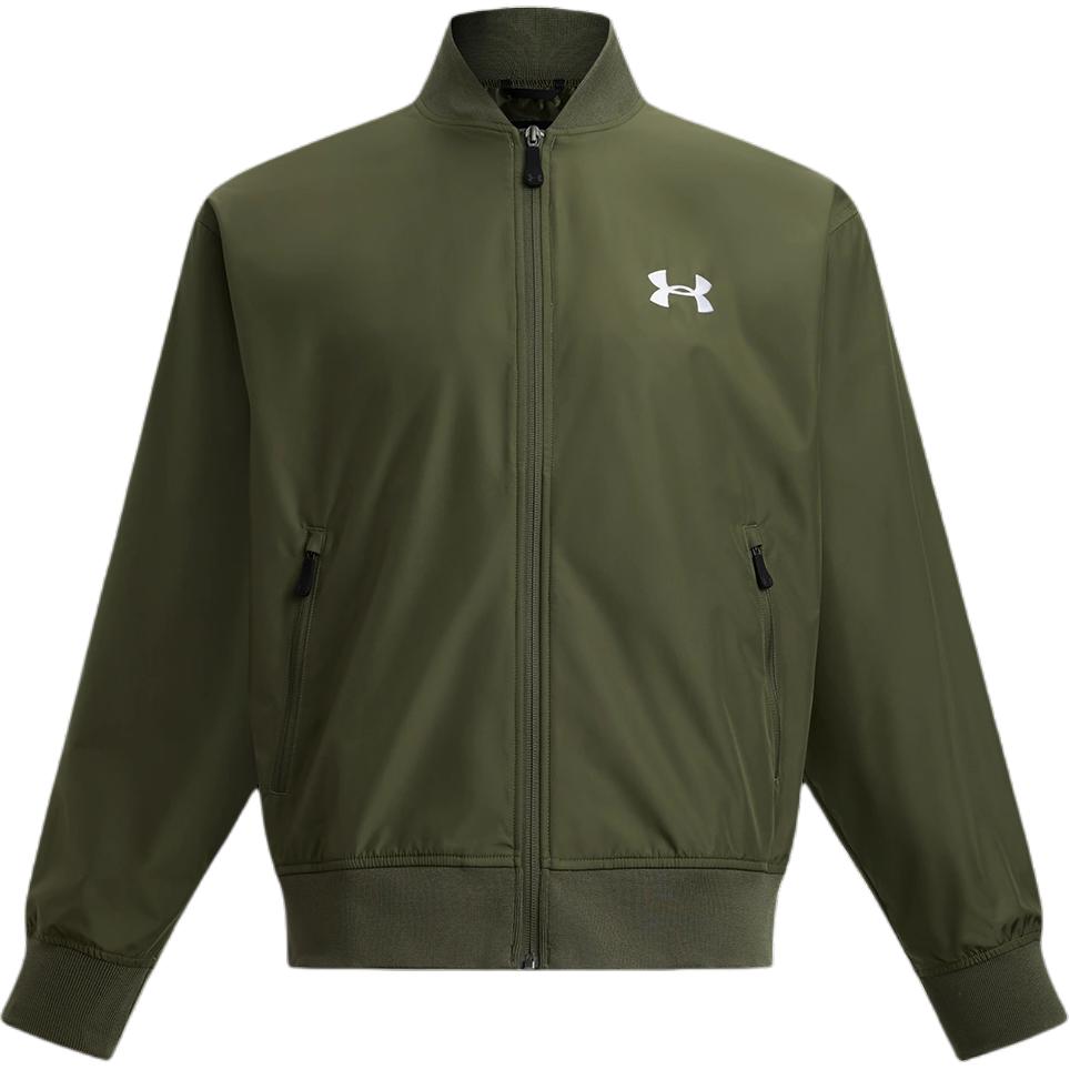 Under Armour WOVEN Series Unisex Minimal Logo Comfortable Long-Sleeve Jacket Green 1389367-390