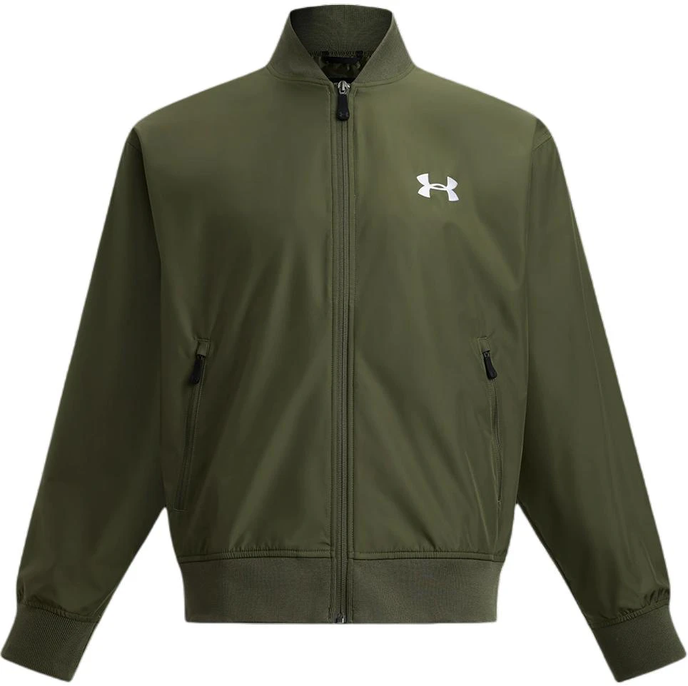 under-armour-woven-series-unisex-minimal-logo-comfortable-long-sleeve-jacket-green-1389367-390