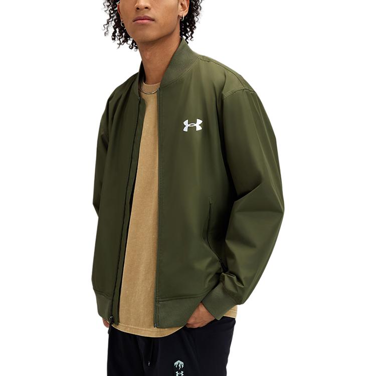 Purchase Under Armour WOVEN系列男女款簡約Logo舒適長袖外套綠色 1389367-390