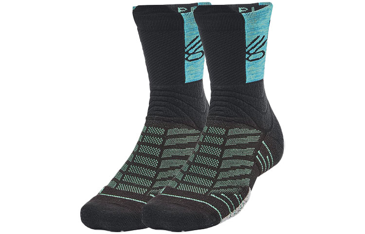 Under Armour x Sesame Street Curry Knit Crew Socks Black Unisex Single Pack. 1358779-005