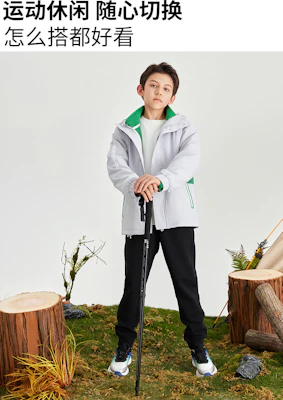 Under Armour Jaket Tracksuit Leher Tinggi Ringan Hooded Anak-Anak Casual Wear 243122375 6