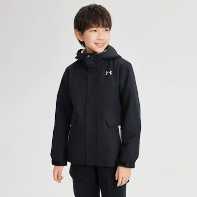 Under Armour Jaket Tracksuit Leher Tinggi Ringan Hooded Anak-Anak Casual Wear 243122375 1