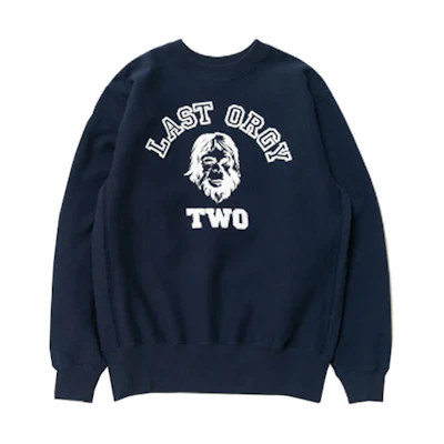 Undercover HUMAN MADE SS22 Last Orgy 2 Blue Crewneck Sweatshirt Unisex. UC1B9806