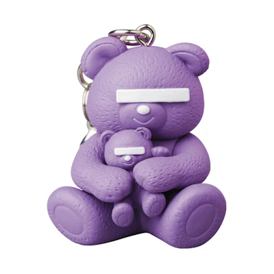 Undercover Medicom Bear Keychain Light Purple