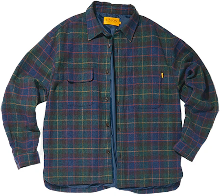 Chaqueta Holgada de Cuadro con Botones Union para Hombre - Verde WSL-144-GRN Buy Chaqueta Holgada de Cuadro con Botones Union para Hombre - Verde WSL-144-GRN