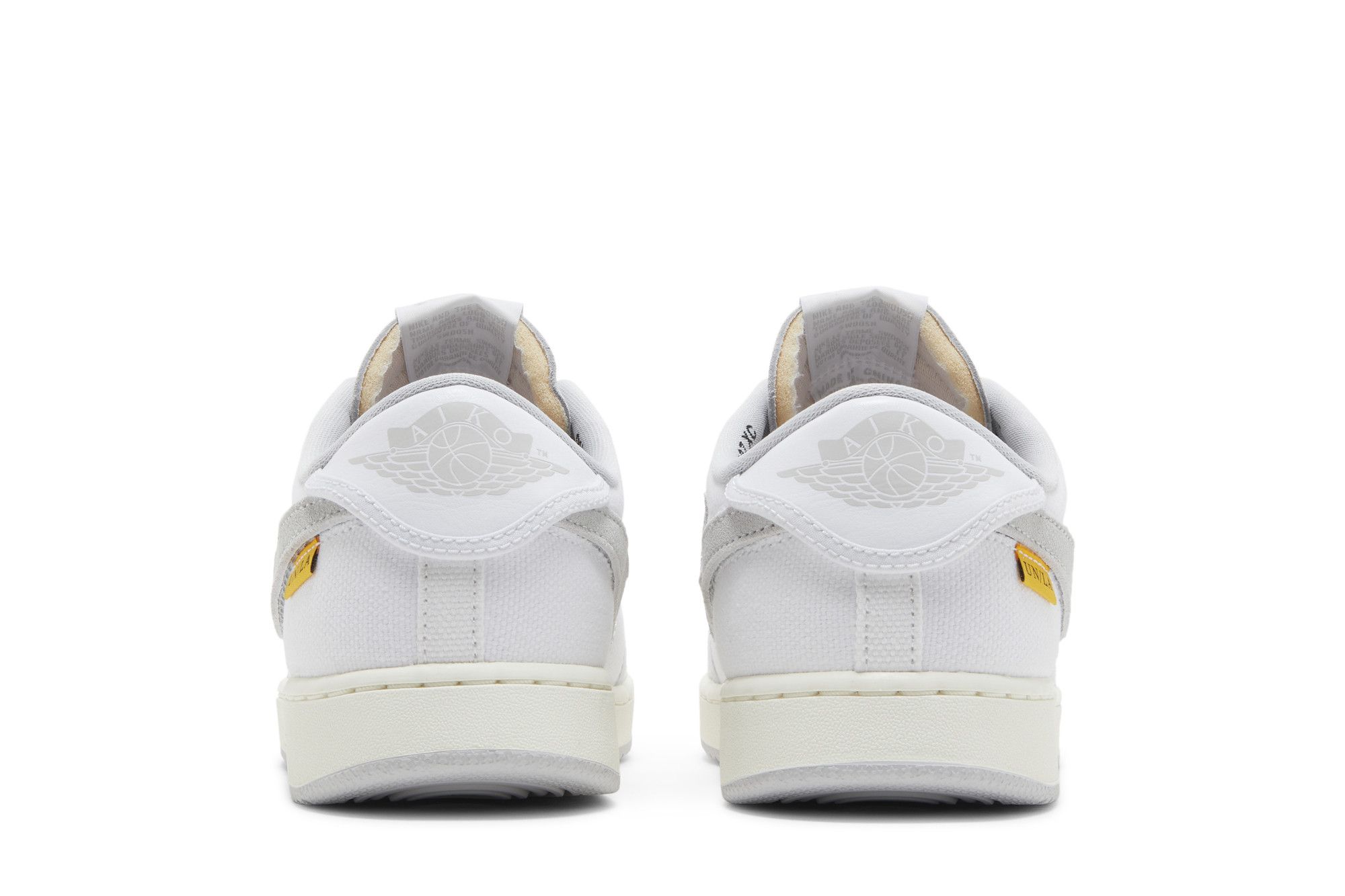 Sizing Union LA x Air Jordan 1 KO Low 'Putih Abu-Abu Netral' DO8912-101