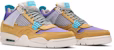 Union LA x Air Jordan 4 Retro 'Desert Moss' dalam Bahasa Melayu. DJ5718-300