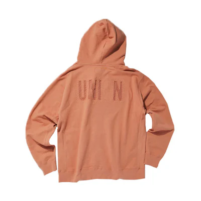 Union Solid Color Oversized Hoodie Long Sleeve Clay Red KHL-146-TRCA