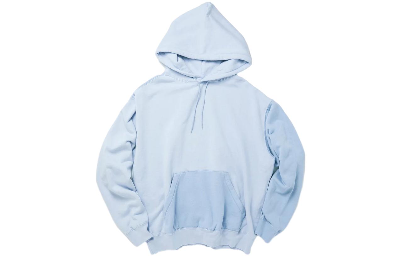 Union Solid Color Pullover Hoodie Blue US2366
