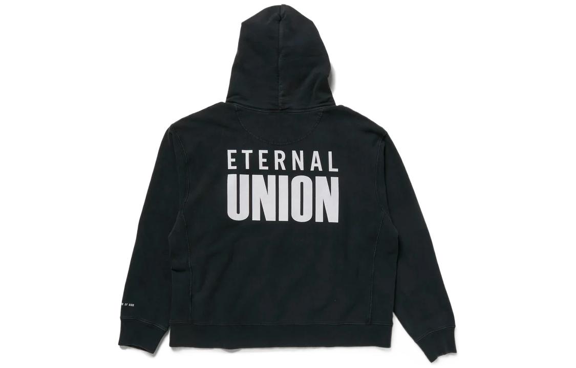 Lookbook Union x Fear of God ComplexCon 黑色宗教設計限定連帽衫 男女皆宜 FOG112101