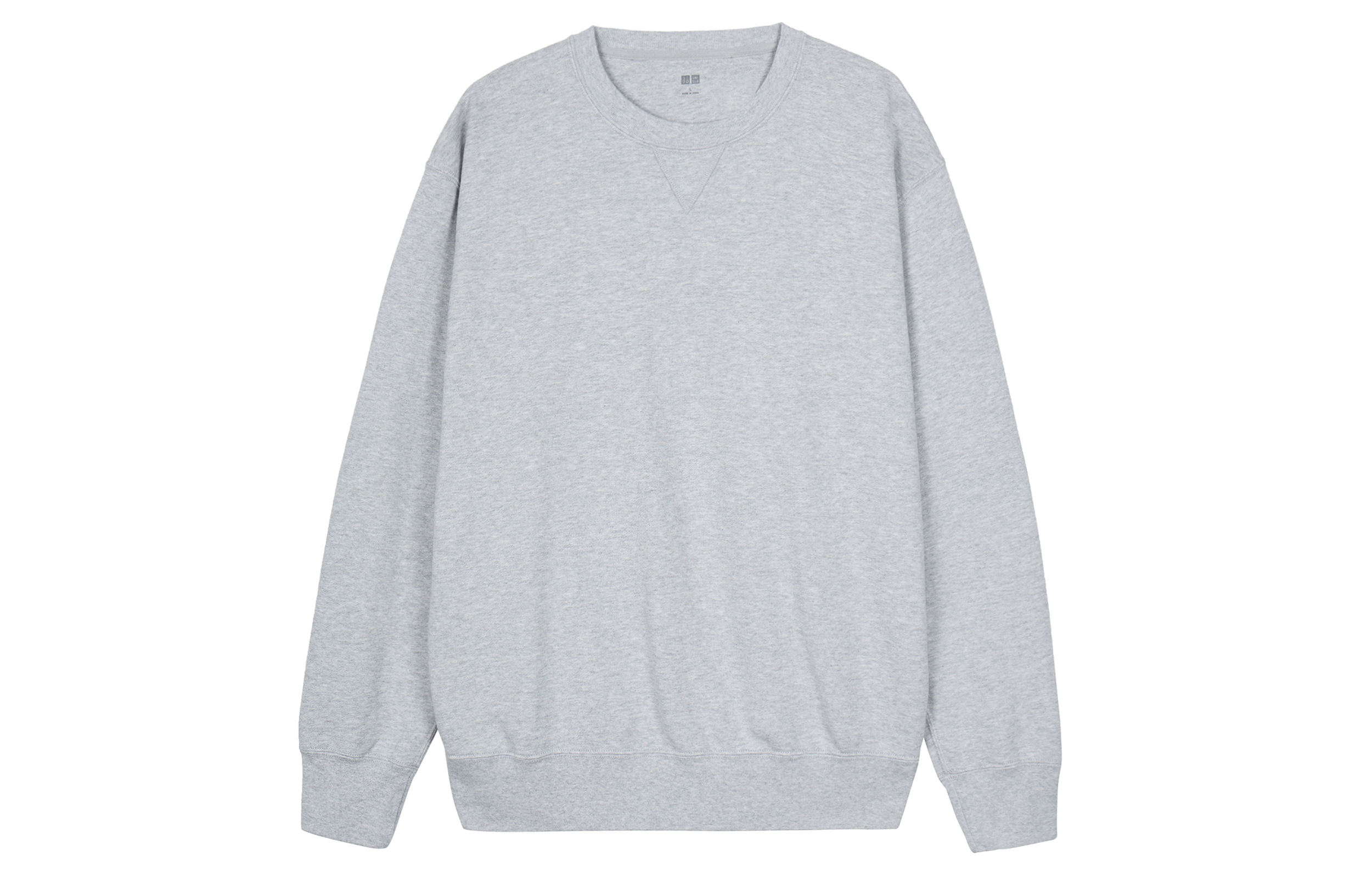 UNIQLO Basic Crewneck Pullover Long Sleeve Sweatshirt Unisex - Gray 460322-05