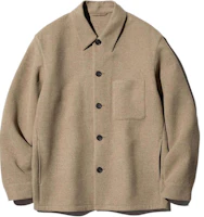 UNIQLO Beige Relaxed Double-Faced Fabric Shirt Jacket Unisex Casual Outerwear 470045-32 UNIQLO Beige Relaxed Double-Faced Fabric Shirt Jacket Unisex Casual Outerwear 470045-32