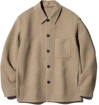 UNIQLO Beige Jaket Kemeja Santai Unisex Kain Dua Lapis Relaxed 470045-32 Buy UNIQLO Beige Jaket Kemeja Santai Unisex Kain Dua Lapis Relaxed 470045-32