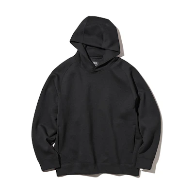 UNIQLO Black Raglan Sleeve Pullover Hoodie 444969-09