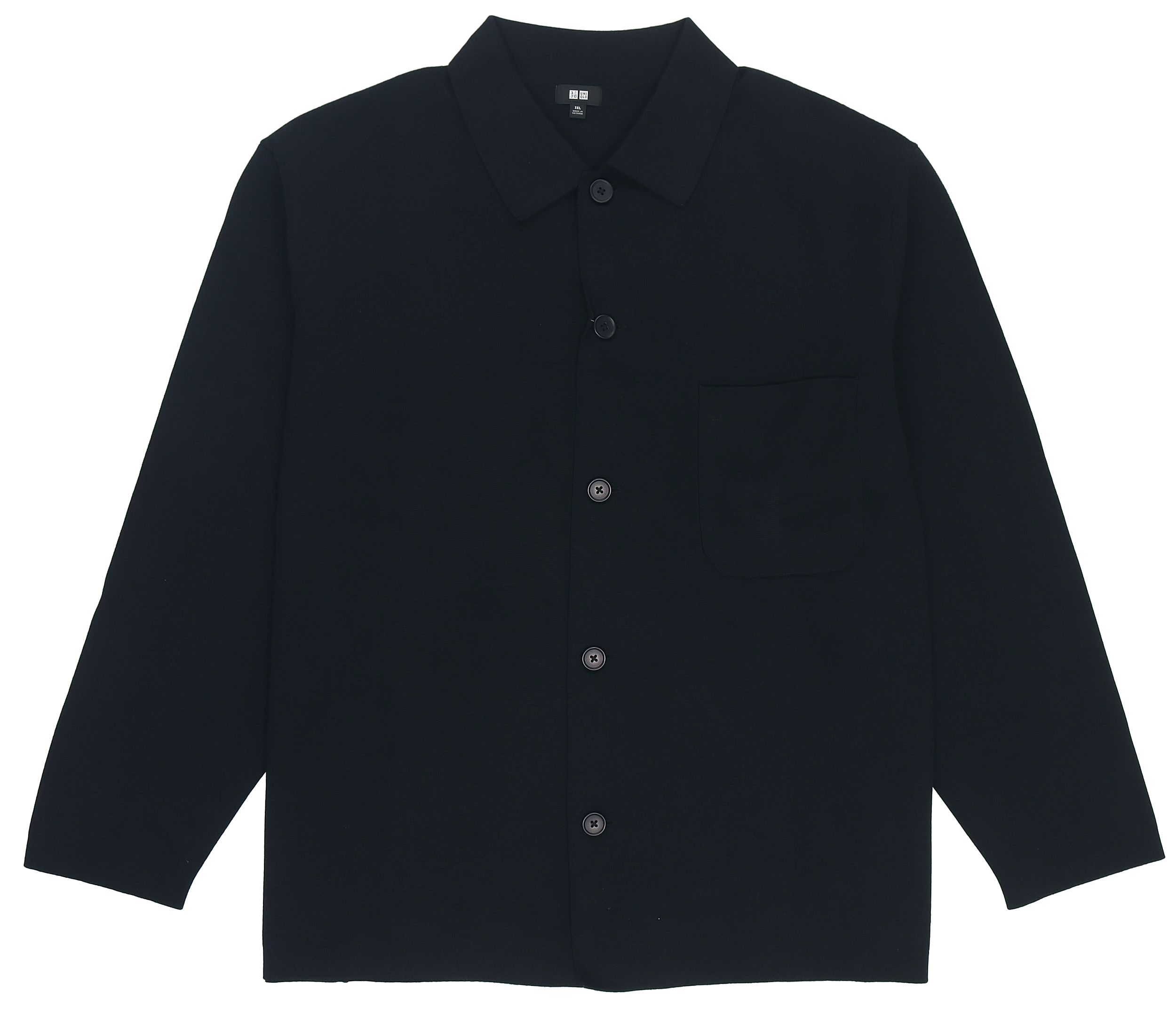 UNIQLO Black Single-Breasted Stretch Jacket 445584-09
