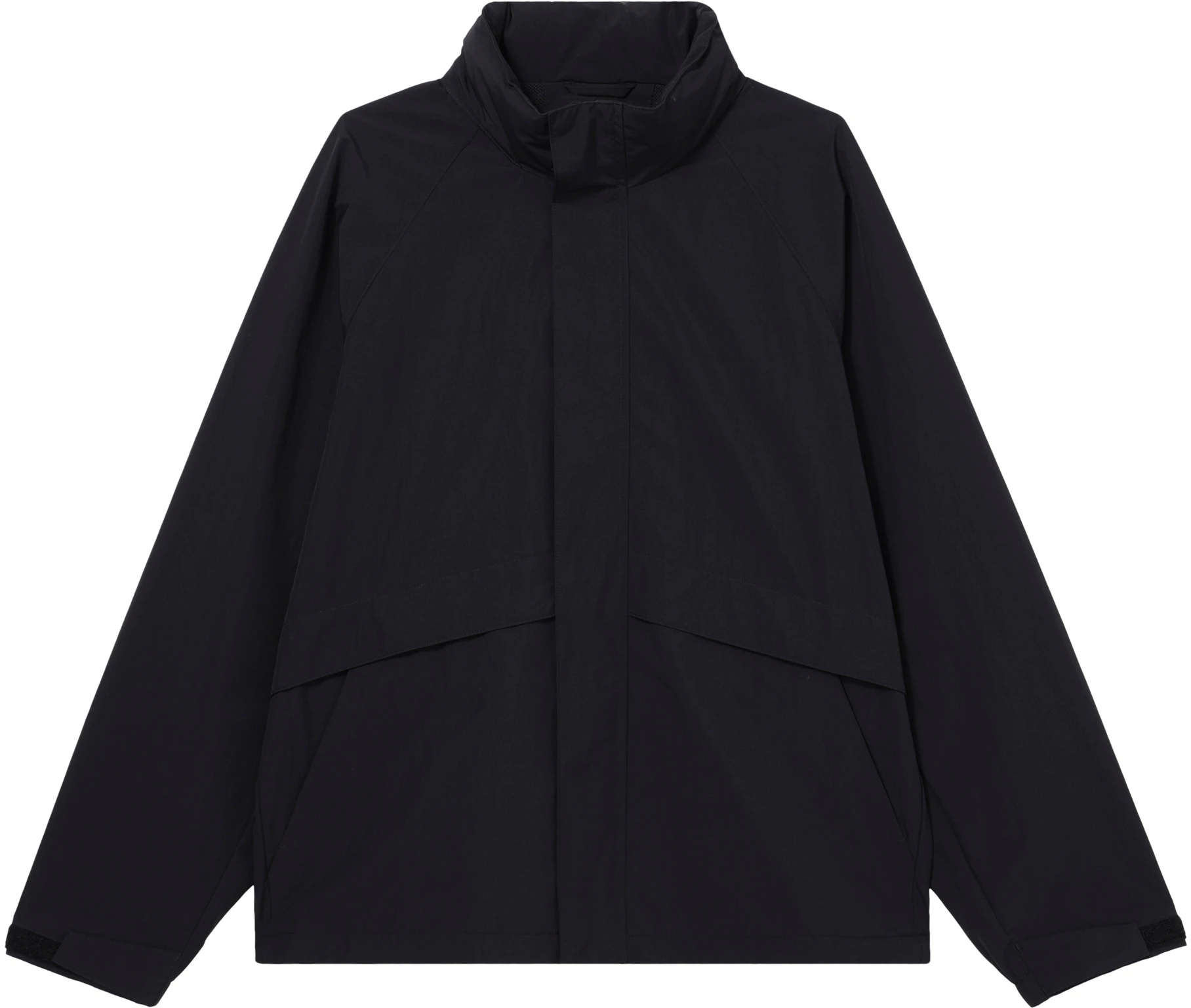 uniqlo-black-windproof-lightweight-casual-full-zip-jacket-with-ribbed-cuffs-473907-09