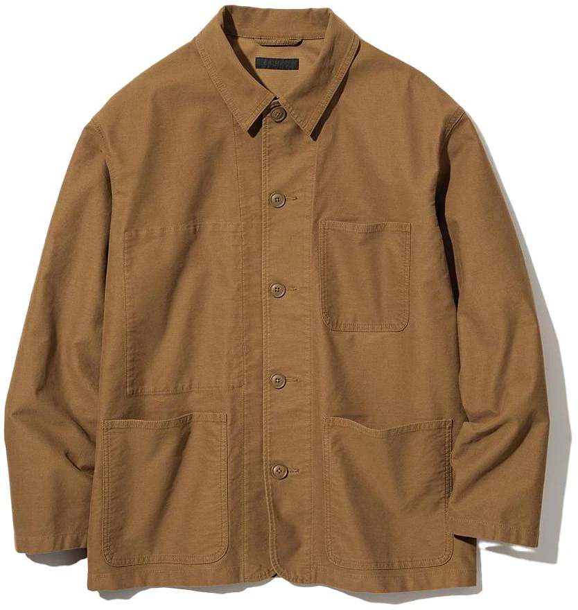 uniqlo-brown-casual-solid-color-collared-jacket-459588-35