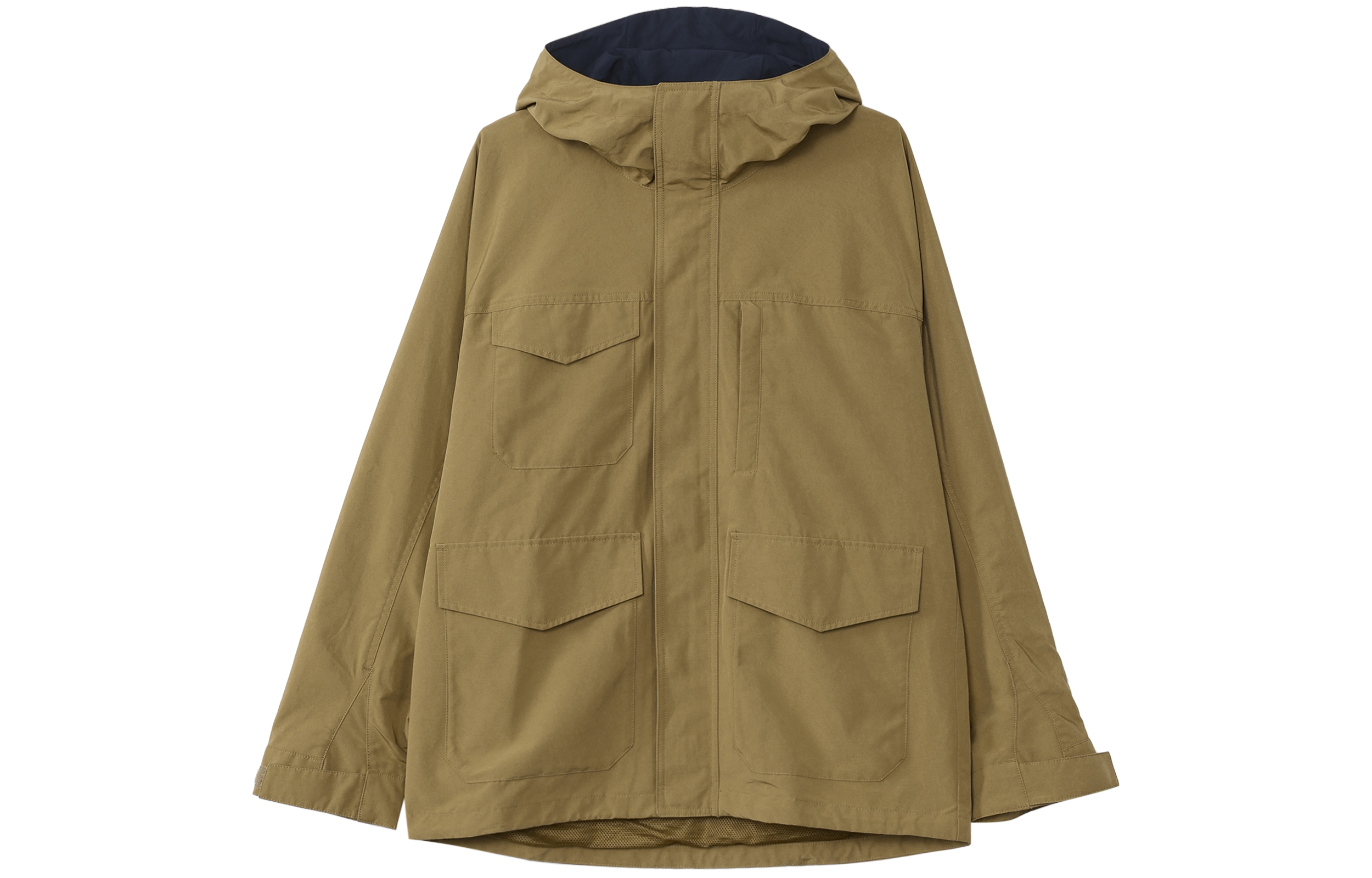 UNIQLO Camel Multi-Pocket Solid Color Jacket 449619-34